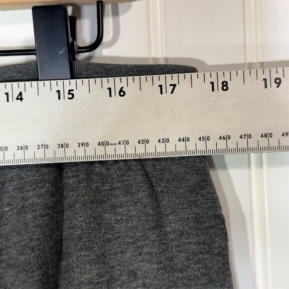 American Eagle Dark Gray Lounge Pants L Wide Leg‎ 100% Cotton Drawstring AE - Picture 3 of 5